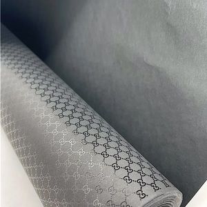 RARE Gucci  GG Logo Wrapping Paper 1 yard of Holographic Matte Black